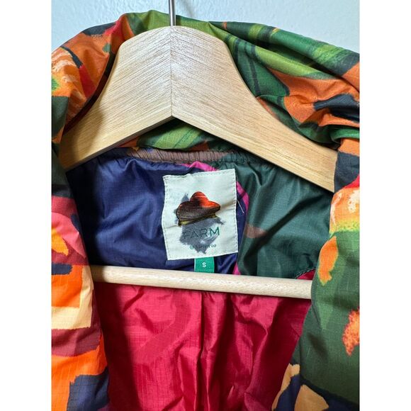 Farm Rio Patchwork Tapestry Crochet Puffer Coat Jacket Small NWOT MSRP $395 - Picture 7 of 10